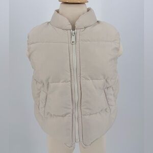 Zara Kids Beige Puffer Vest